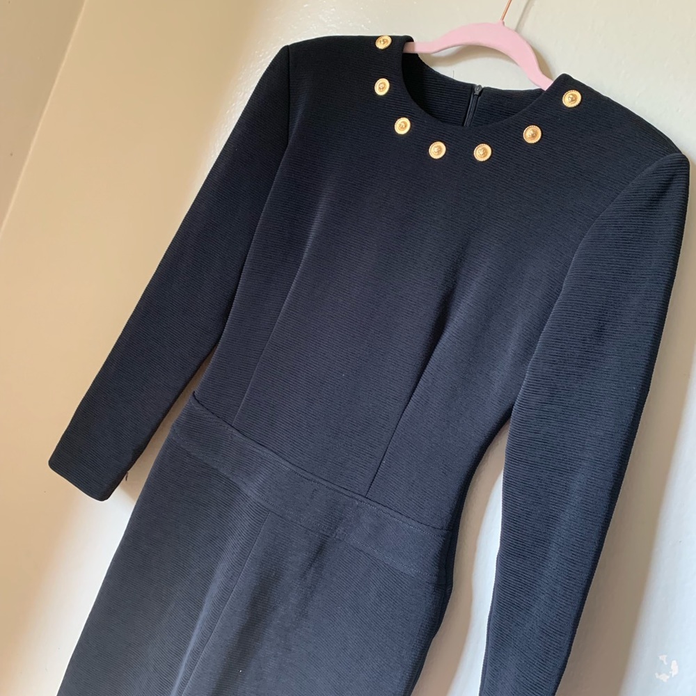 Black Vintage Knit Dress